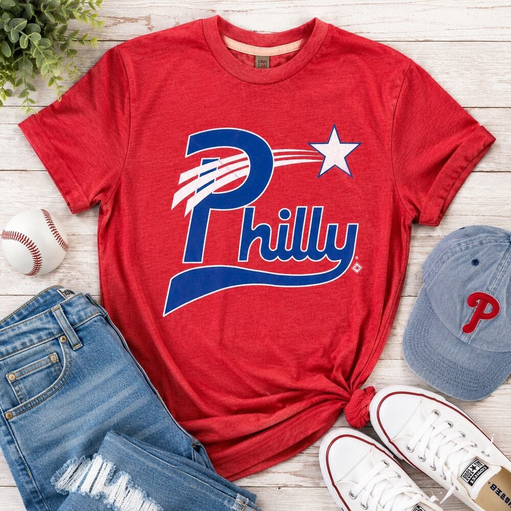 Homage Philadelphia Phillies “Philly” Script Graphic T-Shirt